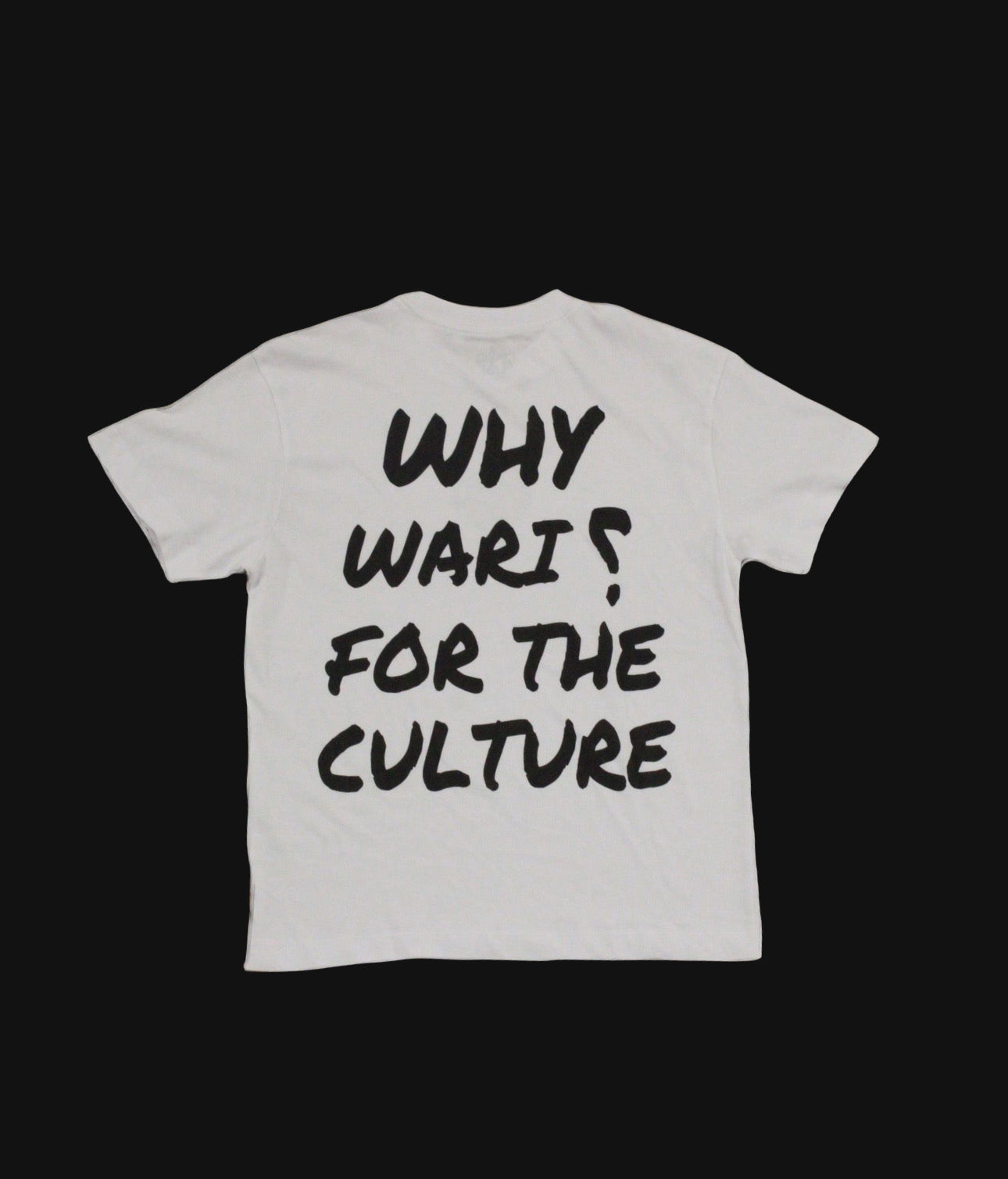 T-shirt "WHY?" blanc